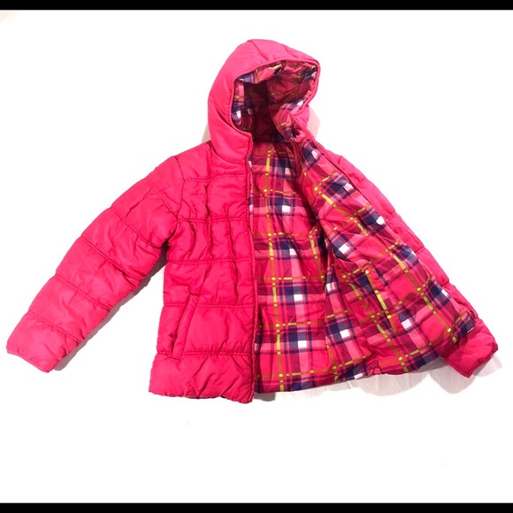 🆕Weatherproof Girls Pink Puffer Coat Reversible - Picture 3 of 8